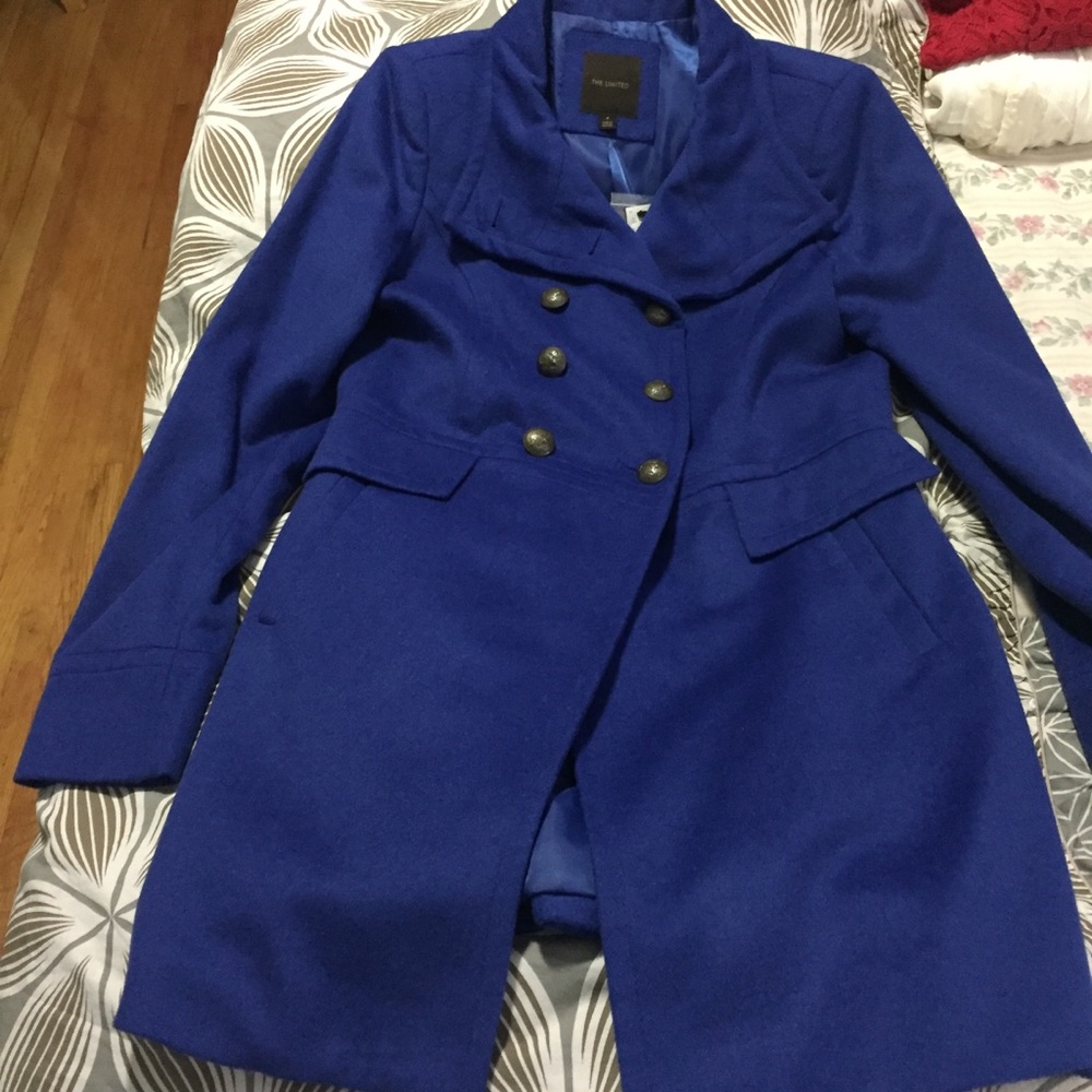 the Limited Blue Wool Coat NEW!